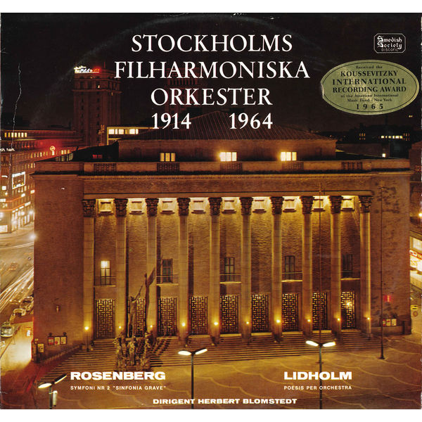 Herbert Blomstedt – Lidholm Poesis – Rosenberg Symphony No. 2(16Bit-44.1kHz)-OppsUpro音乐帝国