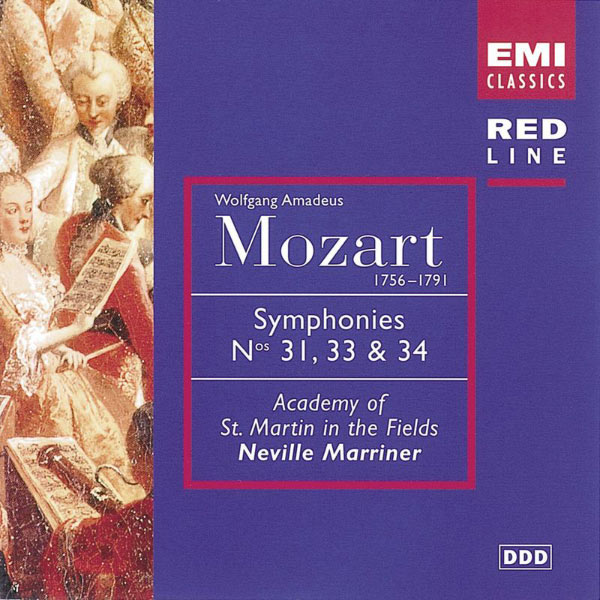 Sir Neville Marriner – Mozart Symphonies Nos. 31, 33 & 34(16Bit-44.1kHz)-OppsUpro音乐帝国