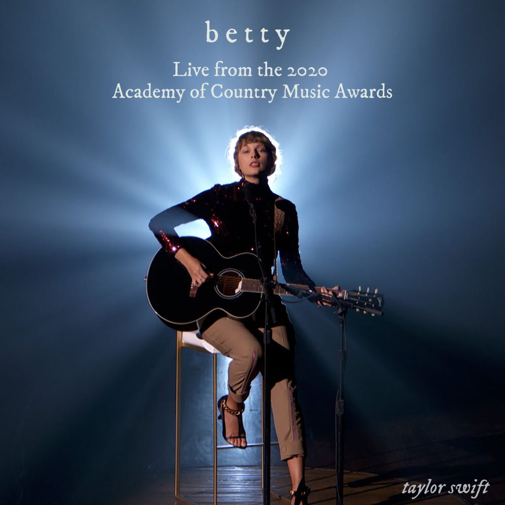 Taylor Swift – betty (Live from the 2020 Academy of Country Music Awards)【44.1kHz／16bit】法国区-OppsUpro音乐帝国