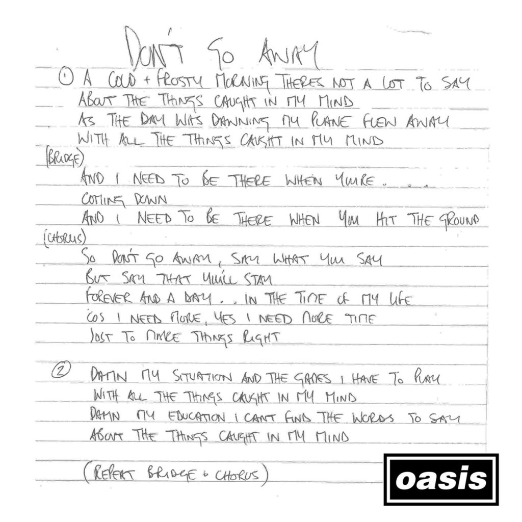 Oasis – Don＇t Go Away (Mustique Demo)【44.1kHz／16bit】意大利区-OppsUpro音乐帝国