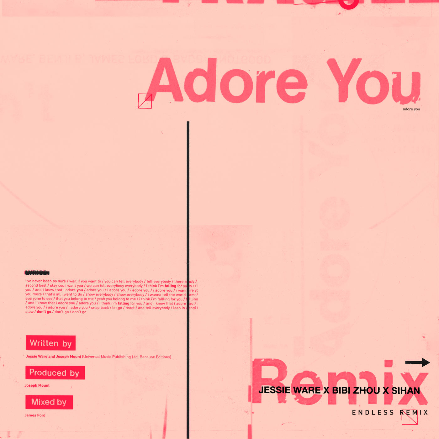 Jessie Ware – Adore You (Endless Remix)【44.1kHz／16bit】新西兰区-OppsUpro音乐帝国