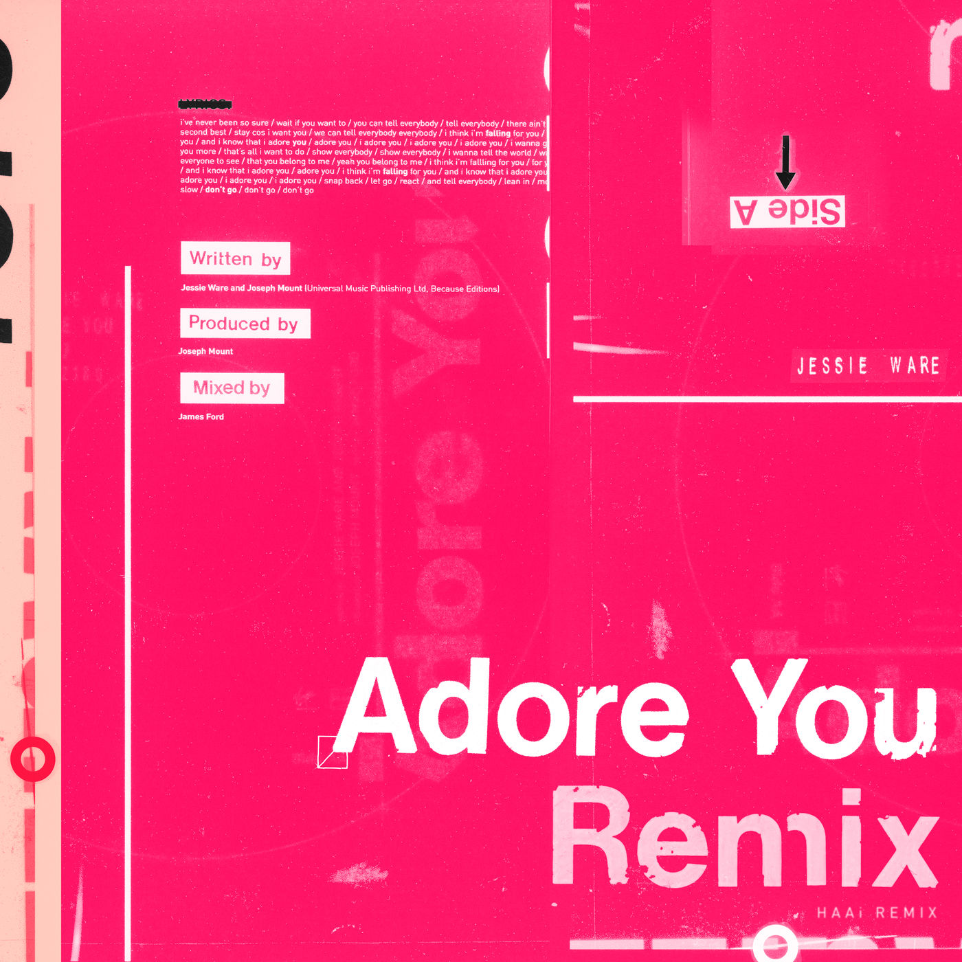 Jessie Ware – Adore You (HAAi Remix)【44.1kHz／16bit】新西兰区-OppsUpro音乐帝国