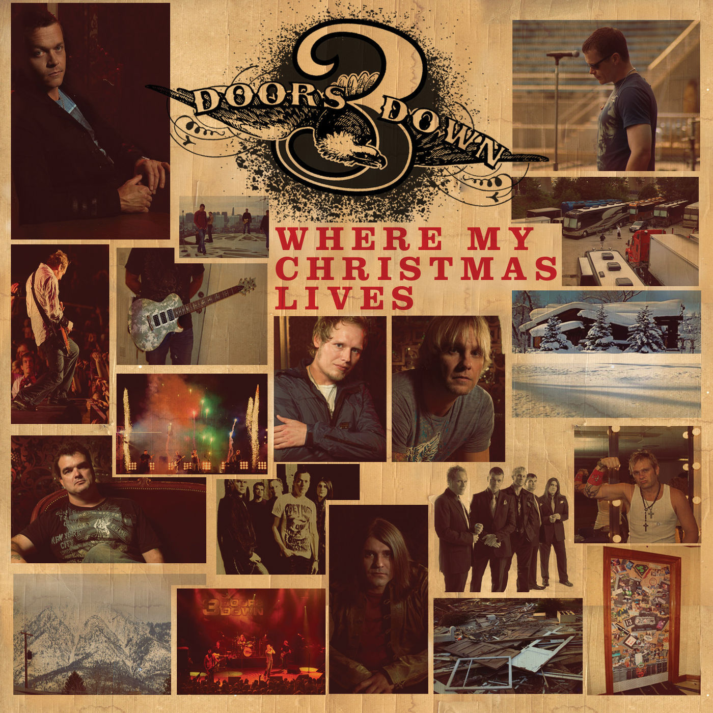 3 Doors Down – Where My Christmas Lives【44.1kHz／16bit】美国区-OppsUpro音乐帝国