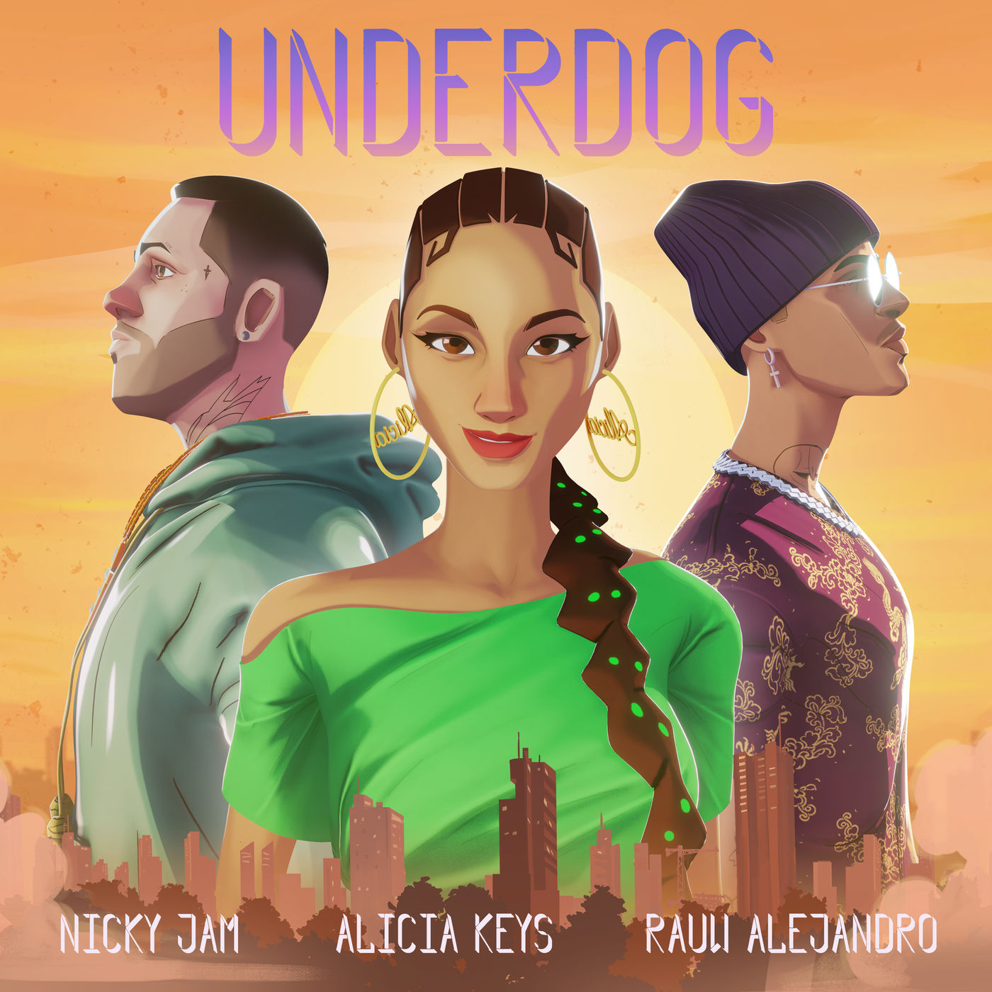 Alicia Keys – Underdog (Nicky Jam ＆ Rauw Alejandro Remix)【44.1kHz／24bit】美国区-OppsUpro音乐帝国