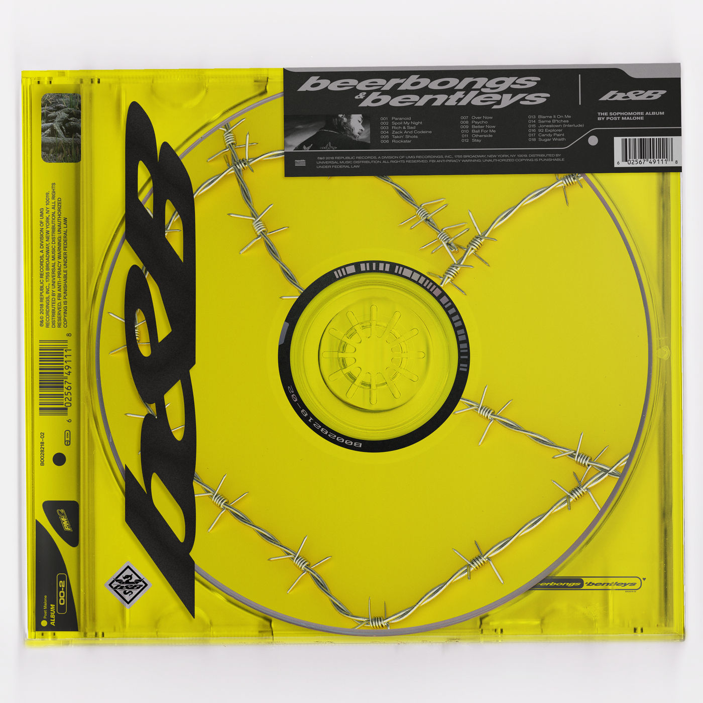 Post Malone – beerbongs ＆ bentleys【44.1kHz／16bit】英国区-OppsUpro音乐帝国