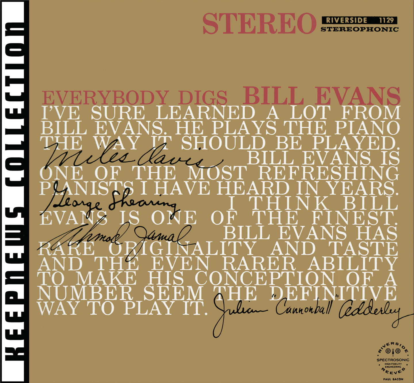 Bill Evans – Everybody Digs Bill Evans (Keepnews Collection)【44.1kHz／16bit】法国区-OppsUpro音乐帝国