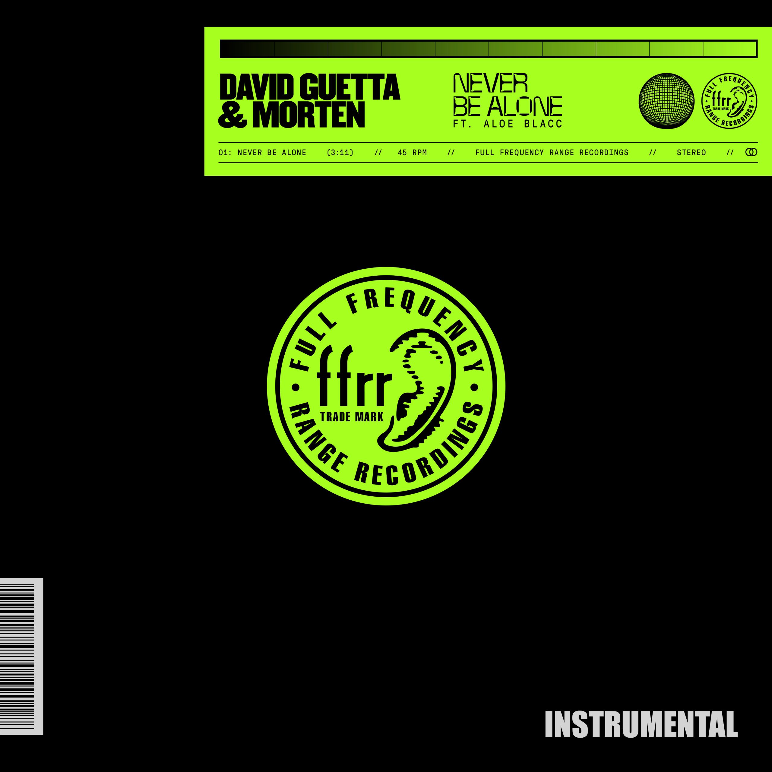 David Guetta – Never Be Alone (feat. Aloe Blacc) (Instrumental] [Extended)【44.1kHz／24bit】德国区-OppsUpro音乐帝国